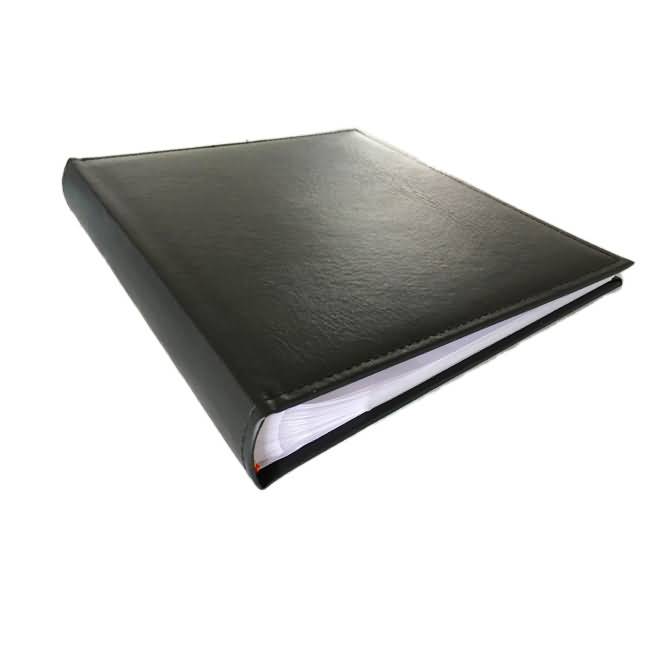 Black leather 5R 200 pocket Paper sheet Album