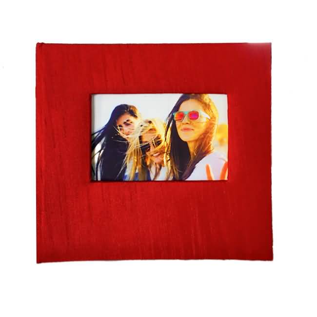 Red Cloth cover 200 pocket 4R memo album