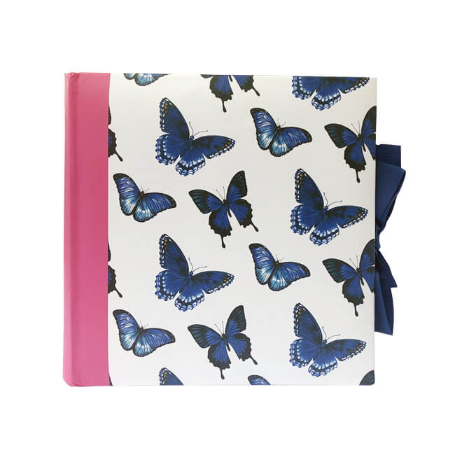 Ribbon Photo Album Holds 200 Photos 4x6" Butterfly