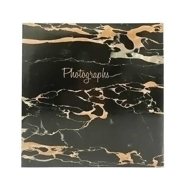 Album Book Black Marble 200 pockets 13x18cm