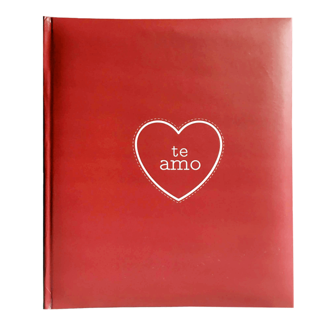 Red Album 12“ 50pcs self adhesive sheets