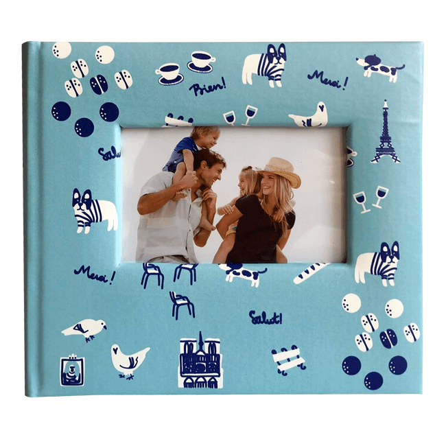 Baby Album Blue Ship 200 Memo Pockets 10x15cm