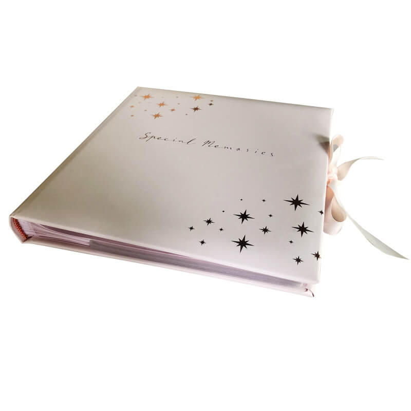 Photo collection album 50 pages pocket ribbon book