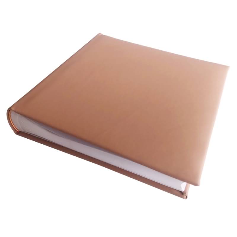Plain Pink leather album 50 pergamyn pages